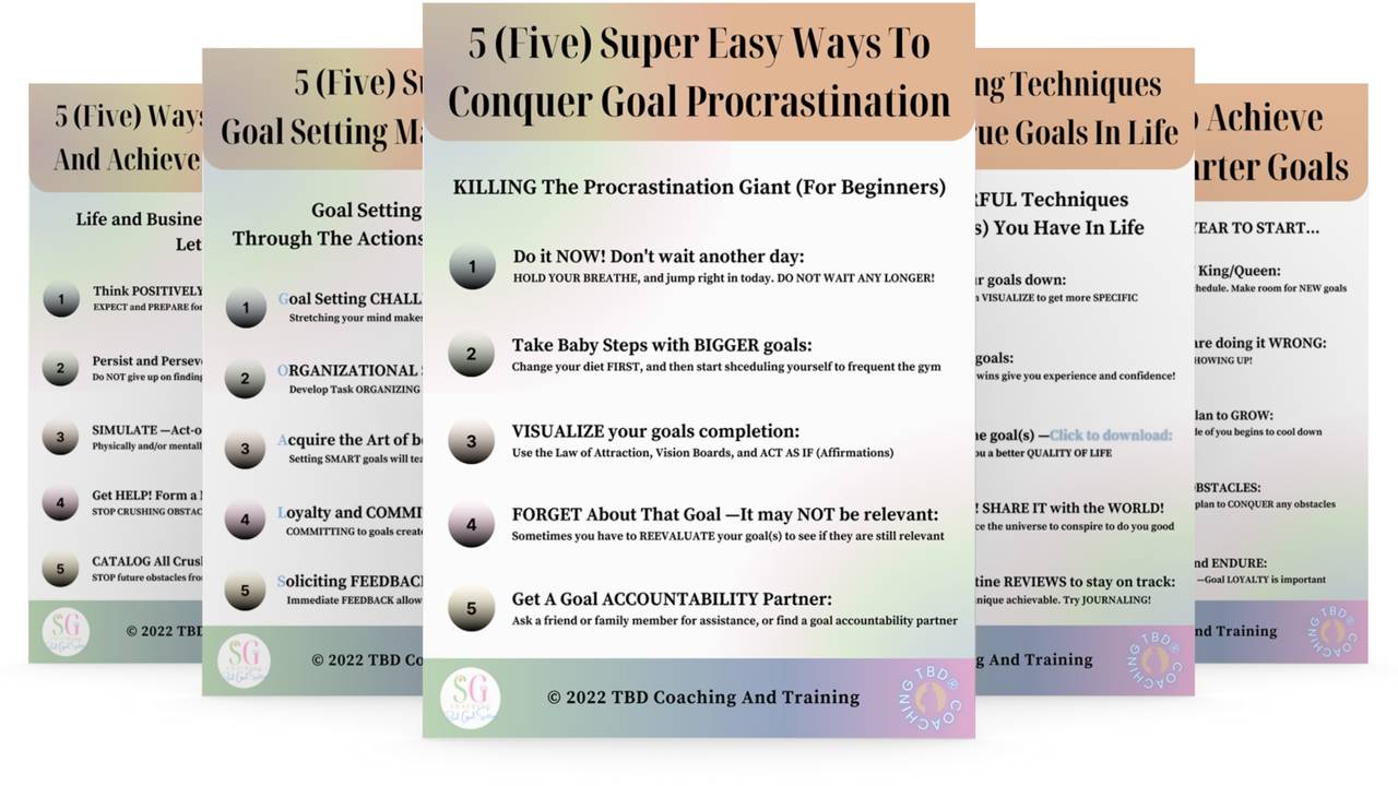 SG Coaching® 25 Goal-Setting Steps Resource Guide