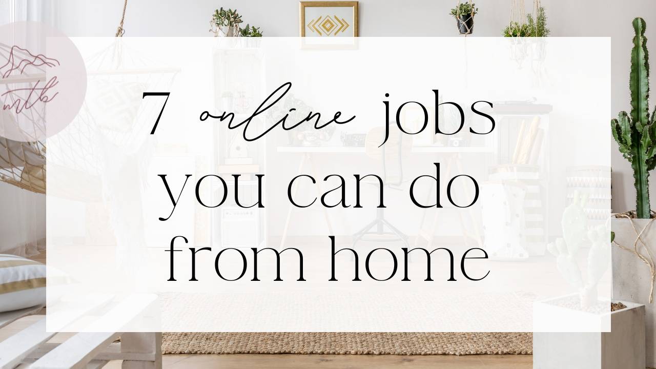 7 Online Jobs At Home
