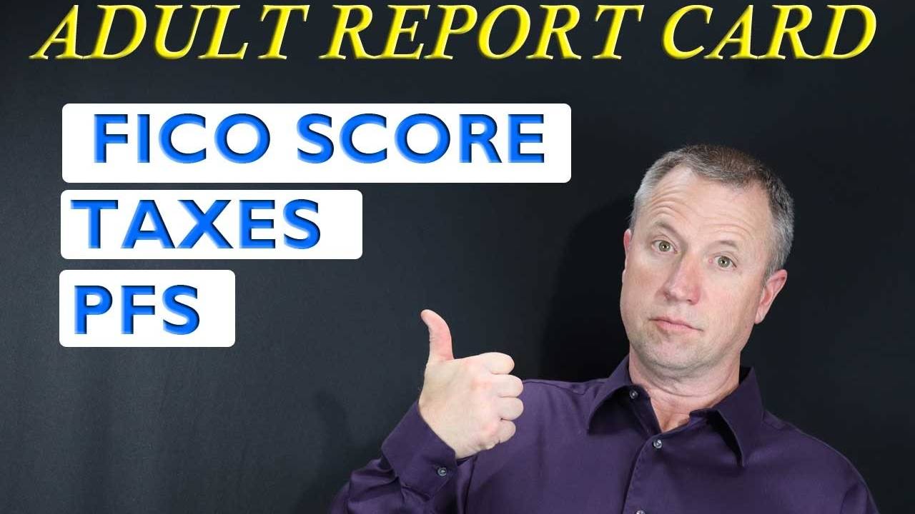 Your Adult Report Card! Your Financial Statement!
