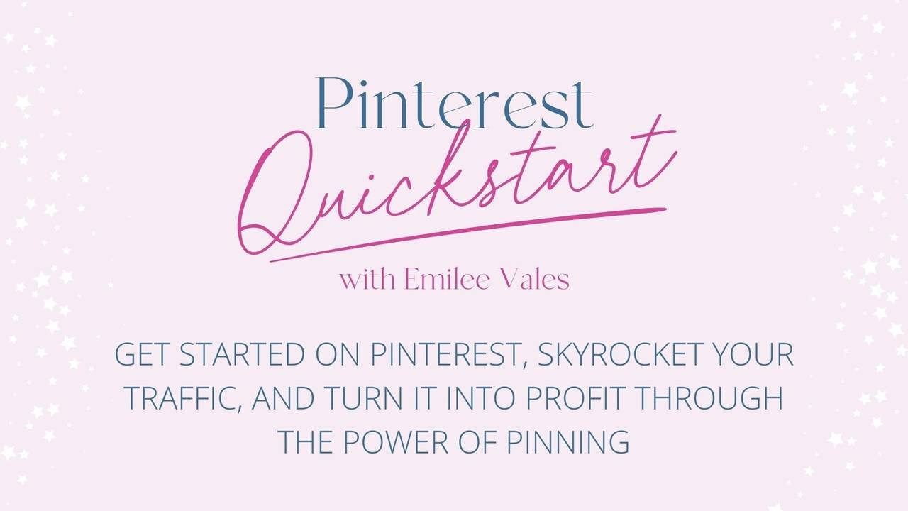 [FREE MASTERCLASS] Pinterest QuickStart