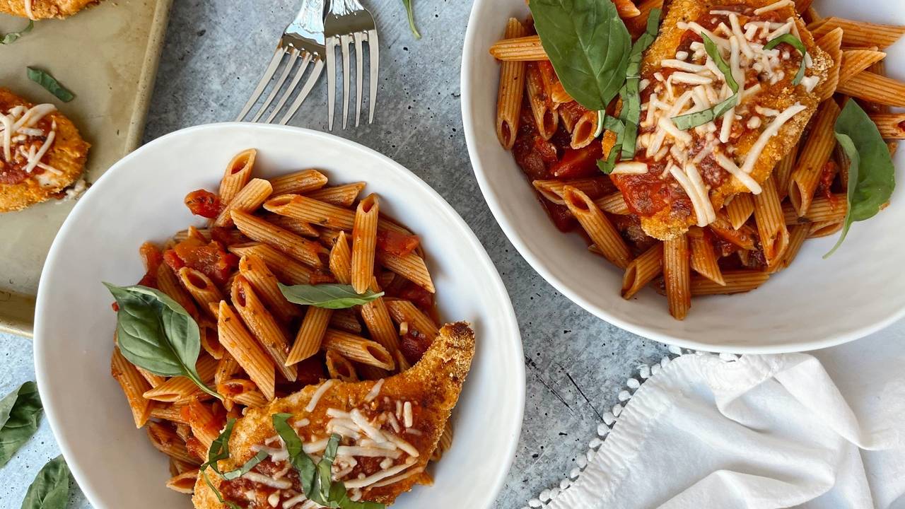 Healthy Chicken Parmesan - Goodness with G
