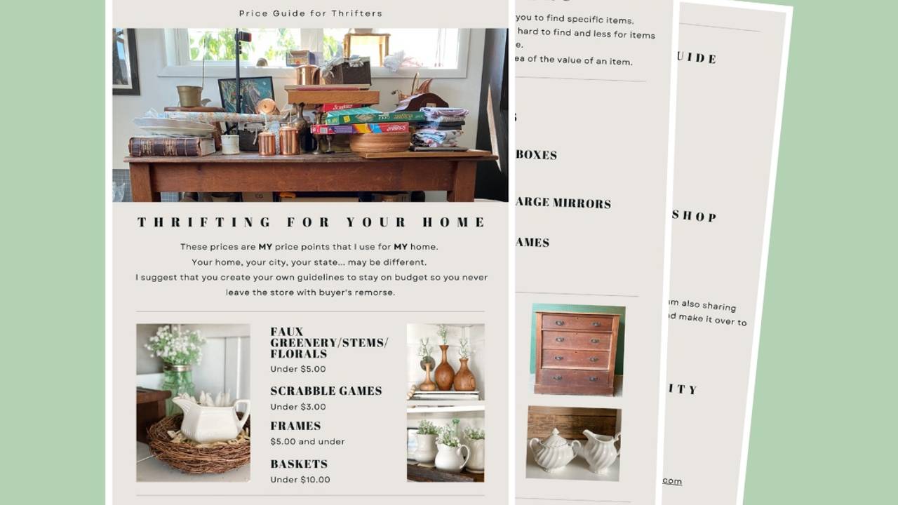 How to Shop Thrift Stores to Find the Best Items for Your Home!