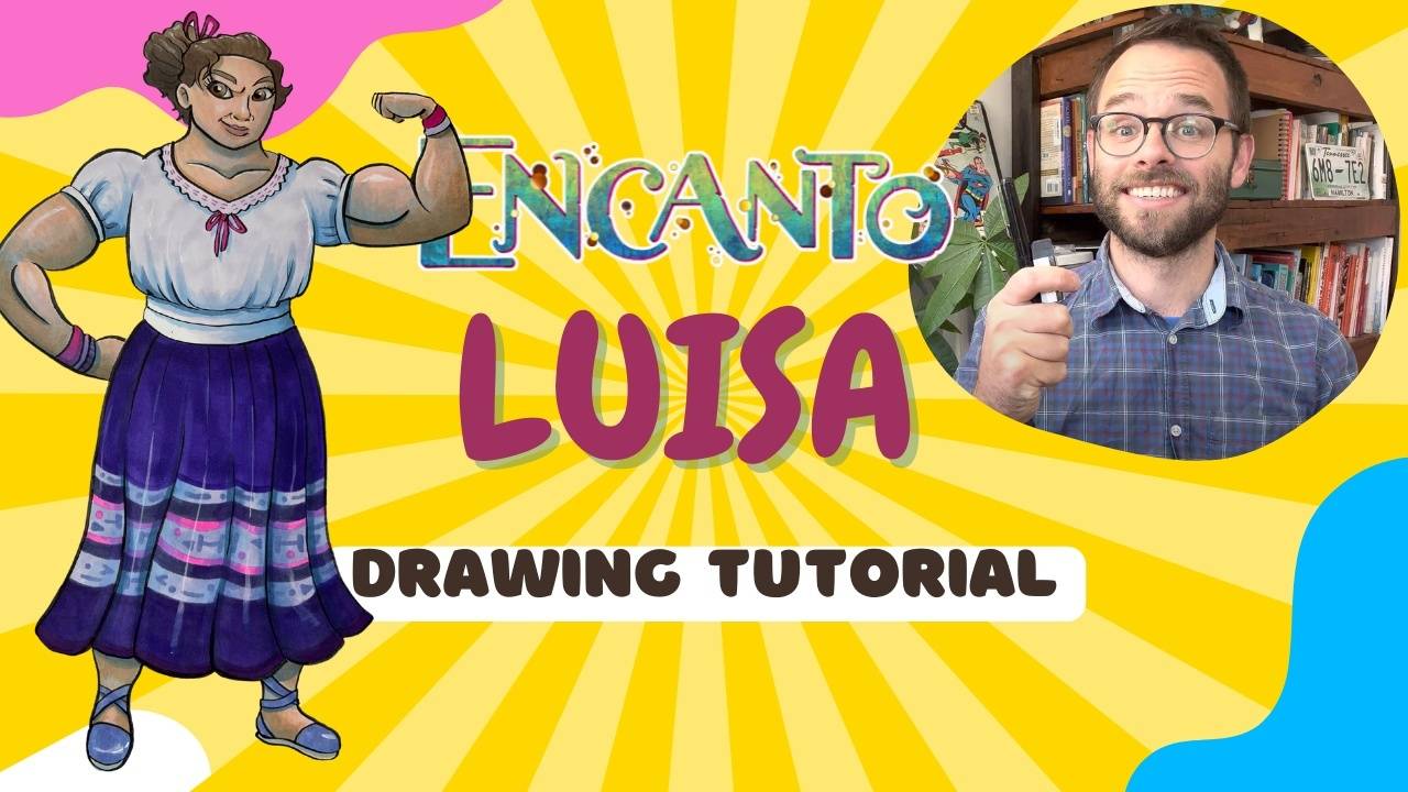 How to Draw Luisa from Encanto StepbyStep Easy Lesson