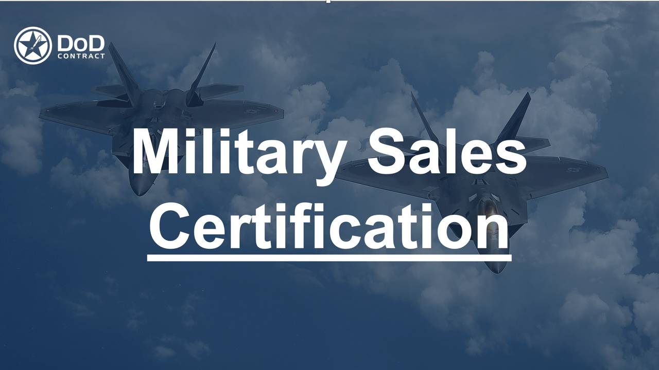 Military Sales Certification