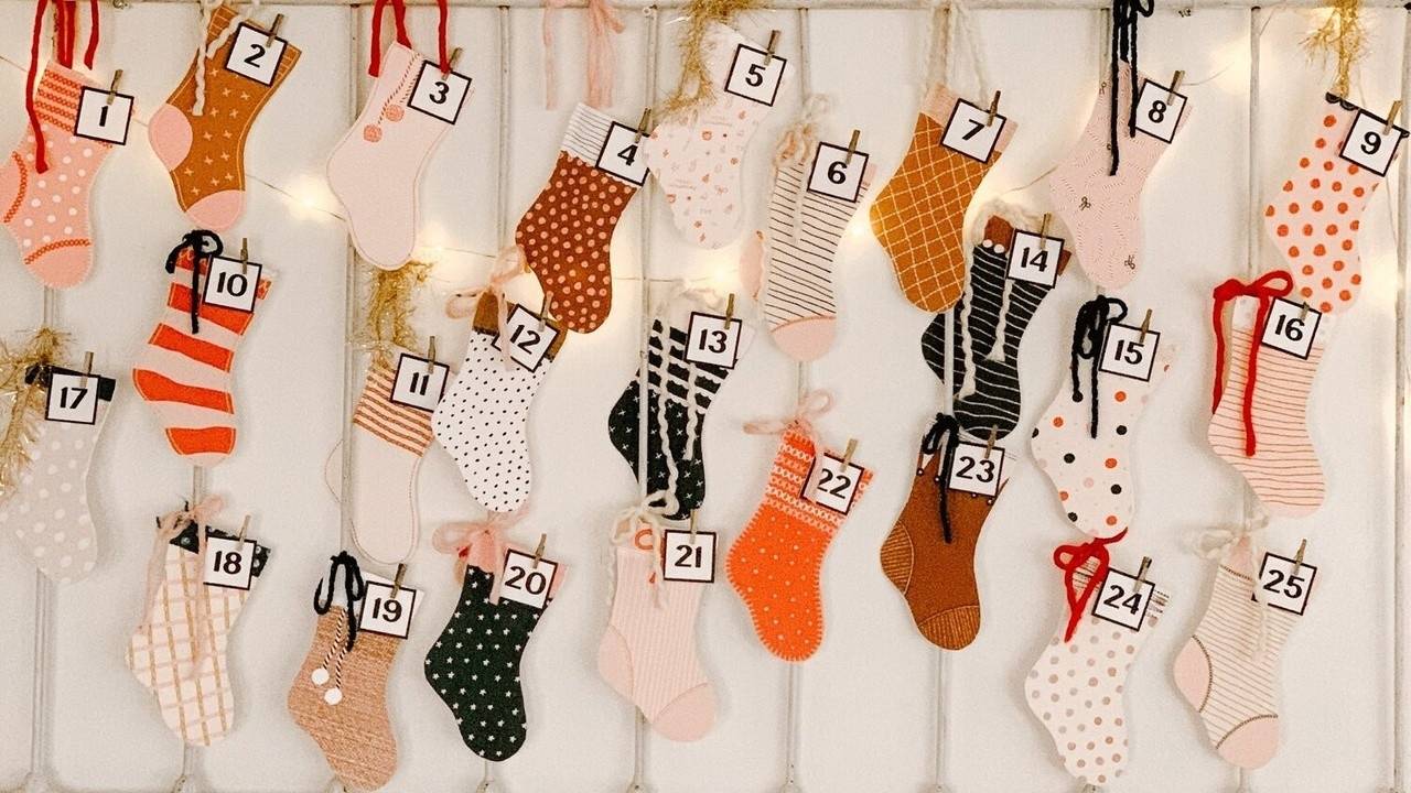 Decorating for Christmas with 25 Paper Stockings
