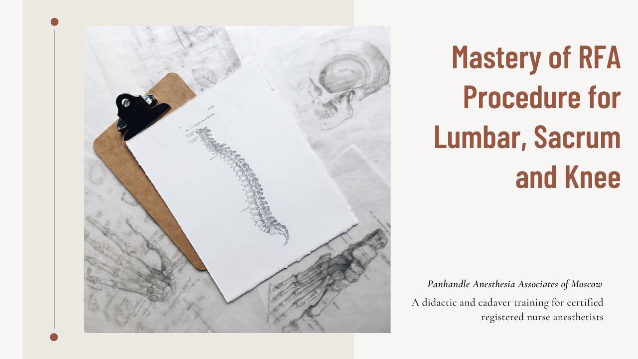 Panhandle Anesthesia Associates of Moscow RFA Waitlist