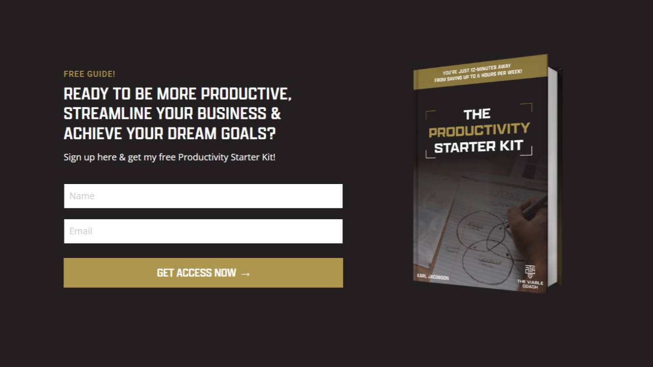 Productivity Starter Kit | The Viable Coach