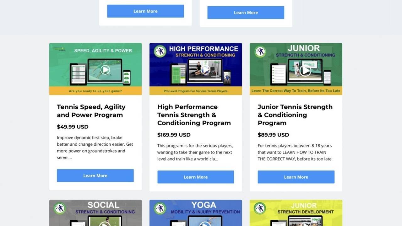 Online Forms Tennis Information Tennis Tips Tennis Fitness