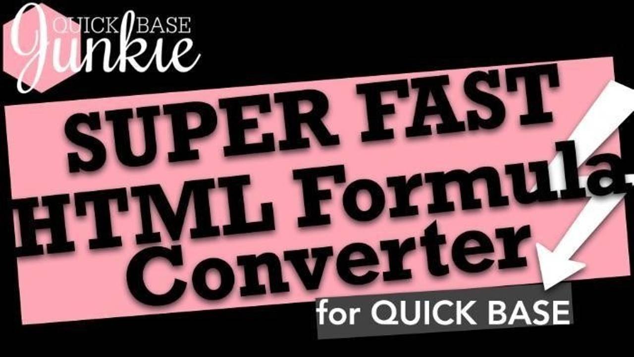 HTML Formula Converter | Quick Base Tool