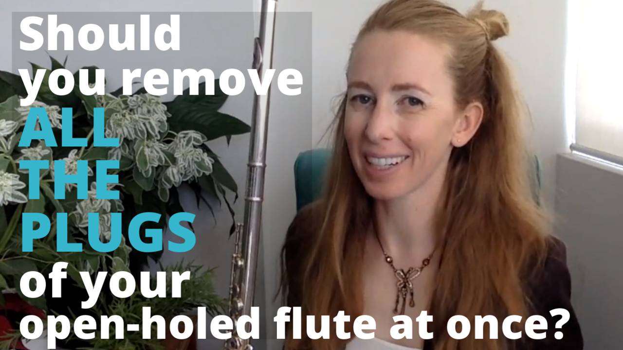 Should you remove all the plugs from your flute all at once?