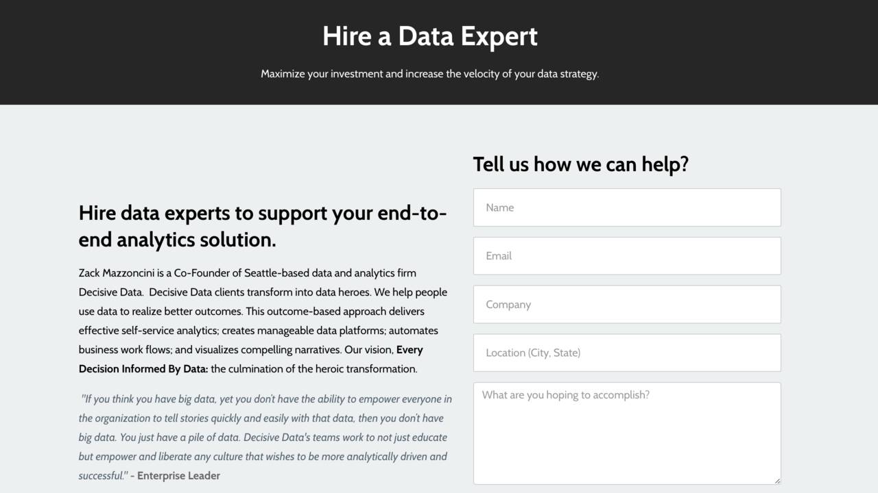 Data Analytics Consulting to help you execute your data strategy
