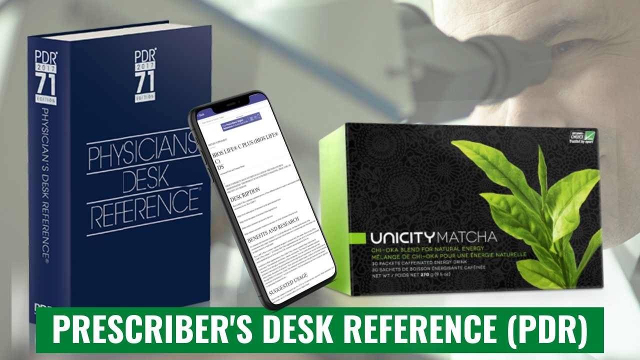 Unicity Matcha Listed in the Prescribers' Desk Reference (PDR)