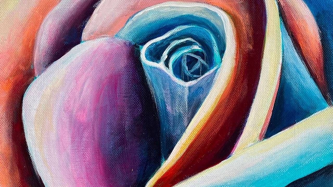 Webbkurs i måleri | Måla som Georgia O’Keeffe | Shine Through Art