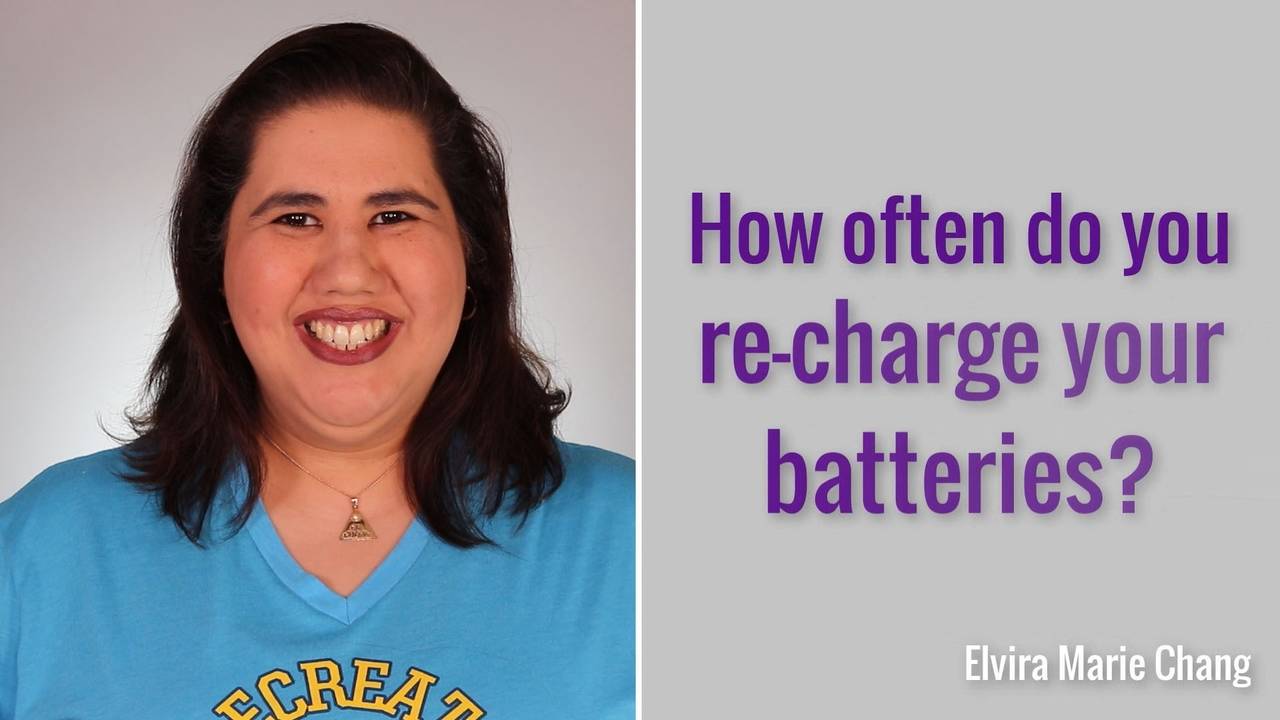 How often do YOU recharge YOUR batteries?
