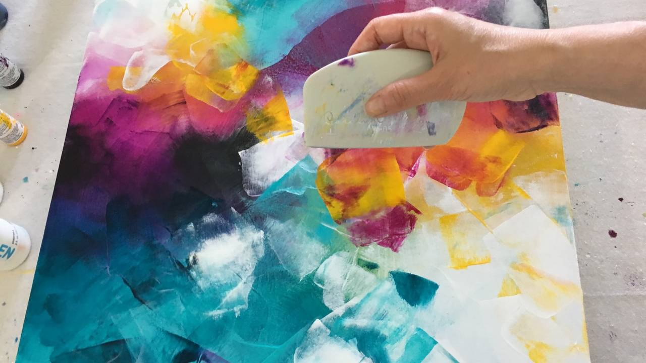 Vibrant Layers with Acrylics & Mediums Online Course Deniz Altug