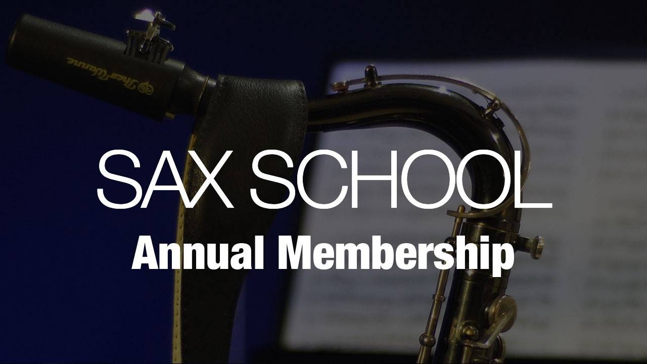 Sax School Annual Membership for Beginner Players