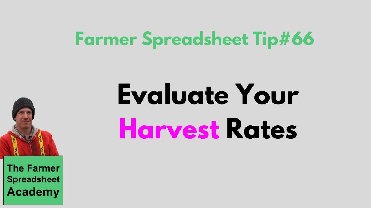 Compare your harvest rates with harvest targets