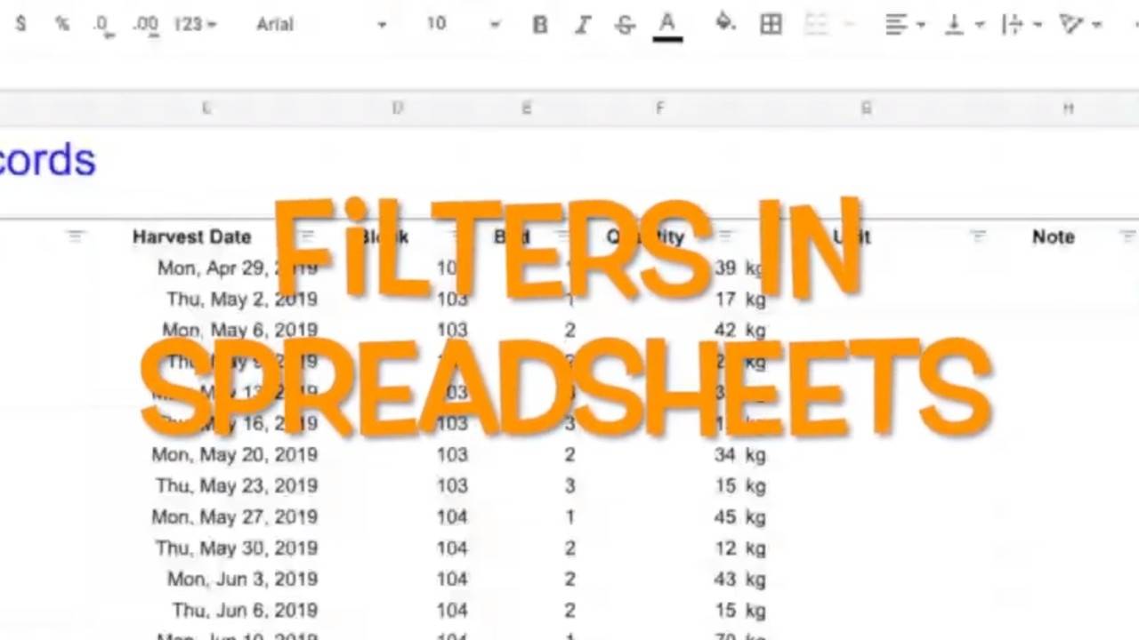 How To Use Filters In Your Farmer Spreadsheets To Improve Precision