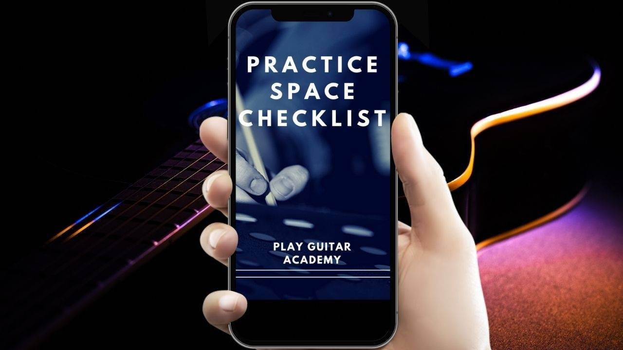 FREE Guitar Practice Space Checklist Play Guitar Podcast