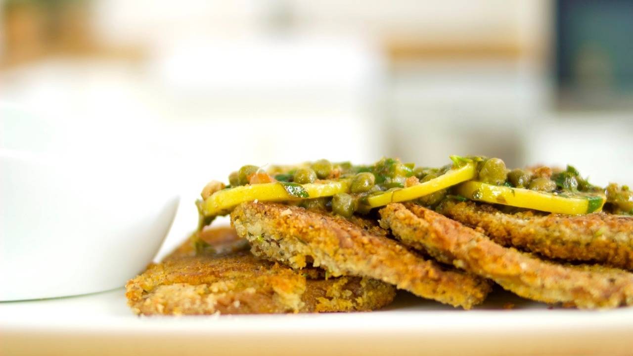 Crispy Seitan Scaloppine Piccata Brownble