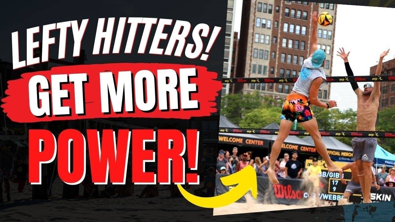 SPIKING A VOLLEYBALL FOR LEFT HANDED VOLLEYBALL PLAYERS