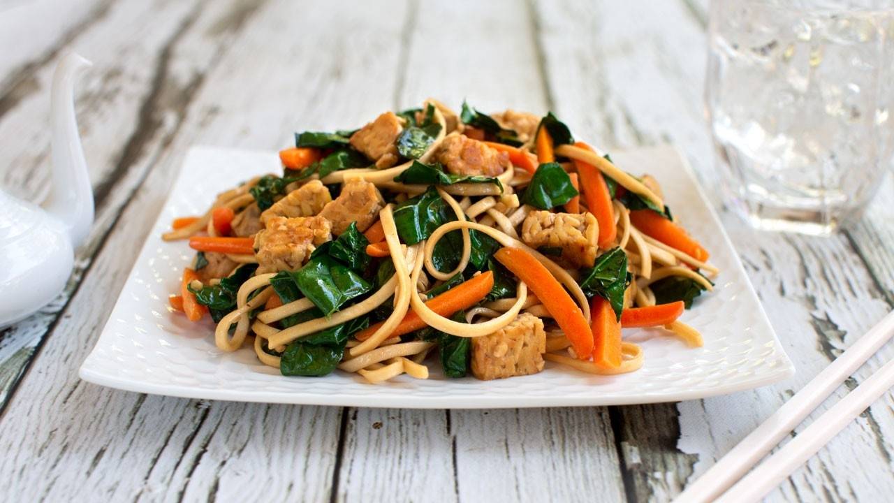 Tempeh Noodle Stir Fry