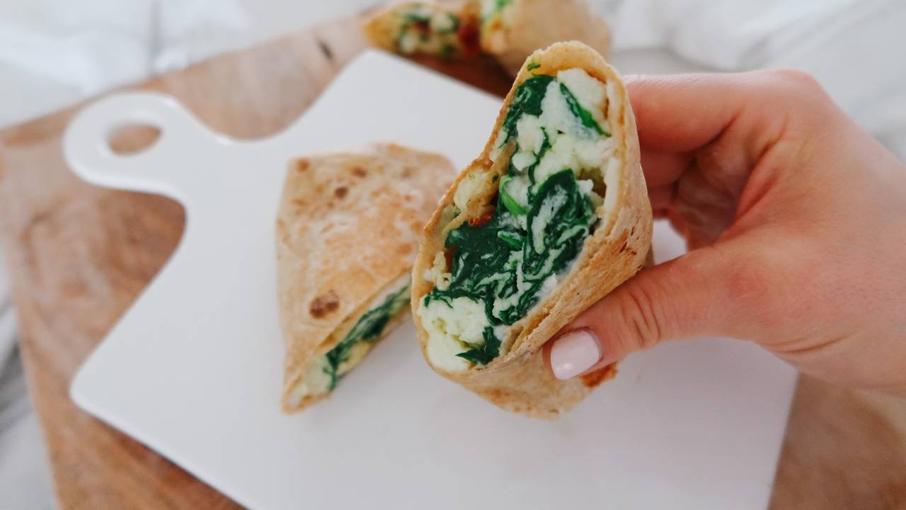 Spinach, Feta, & Egg White Wrap │ Starbucks Dupe