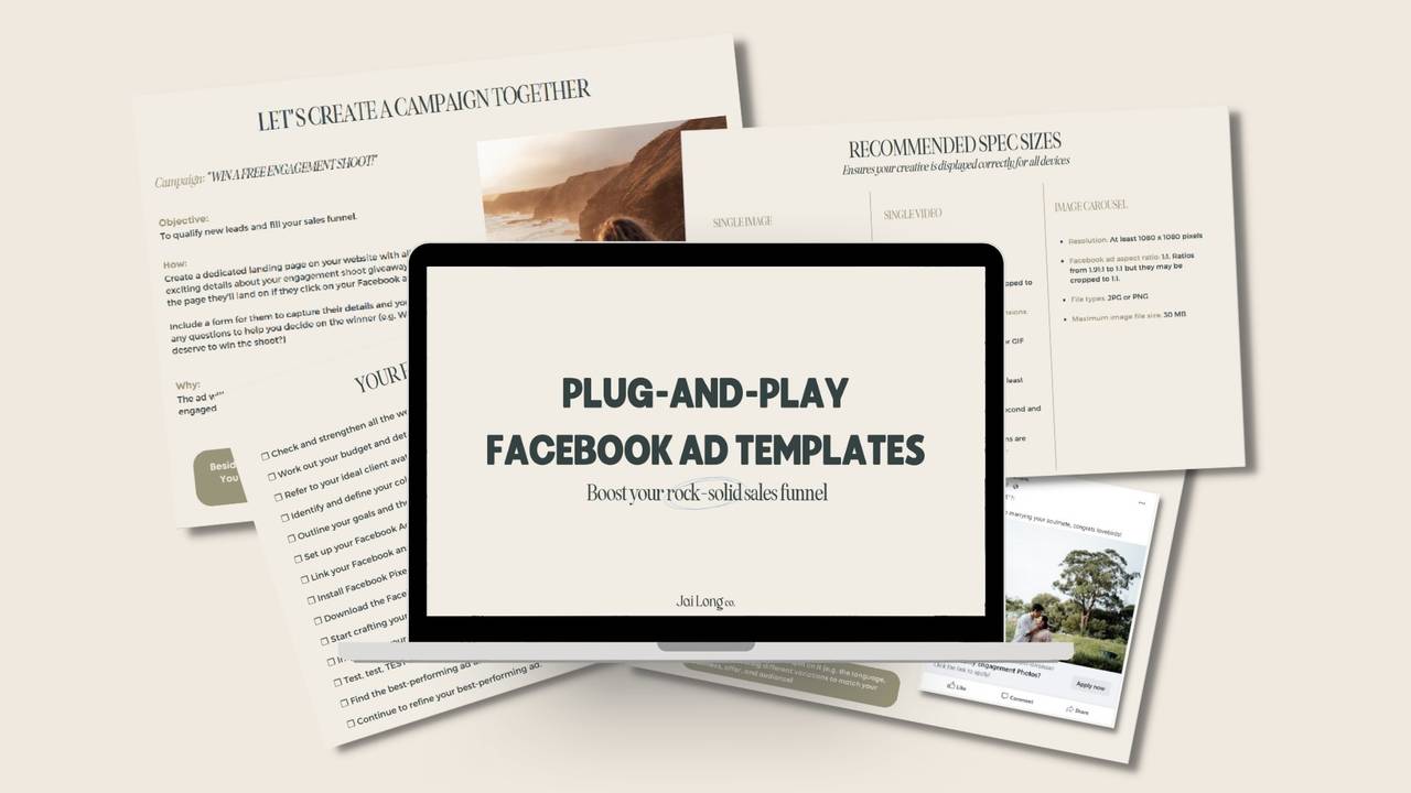 Facebook Ads Guide for Wedding Photographers Jai Long Co.