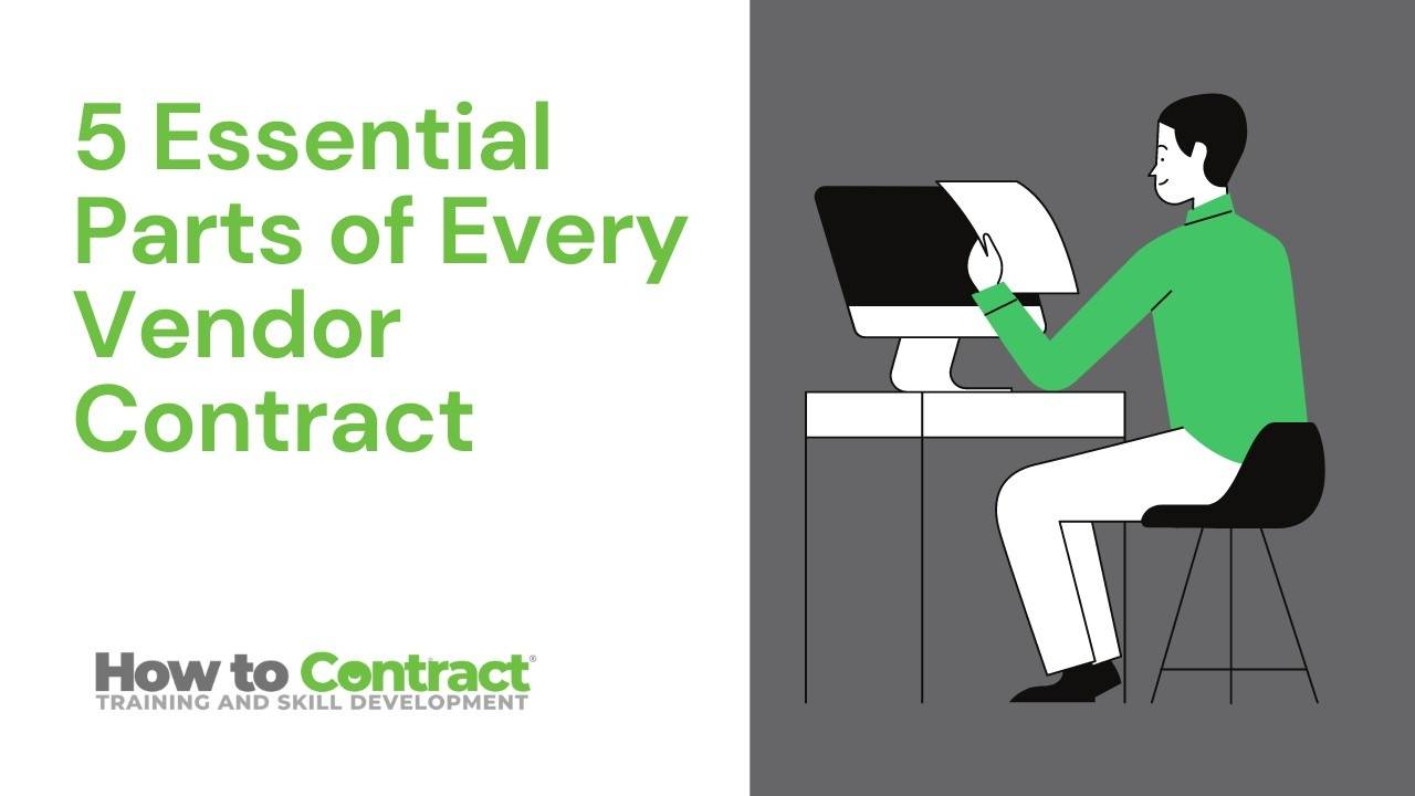 5 Essential Parts of Every Vendor Contracts