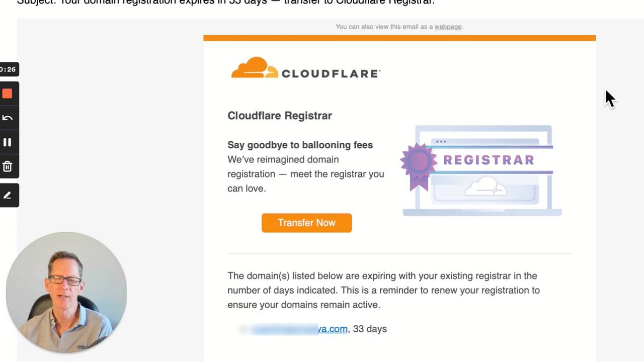 Should i transfer my domain registration to cloudflare 