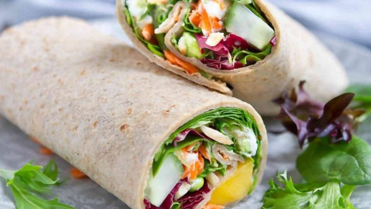 Edamame Hummus Veggie Wrap Recipe
