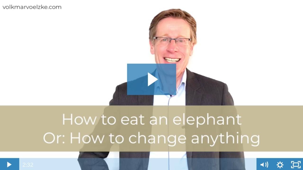 How to eat an elephant