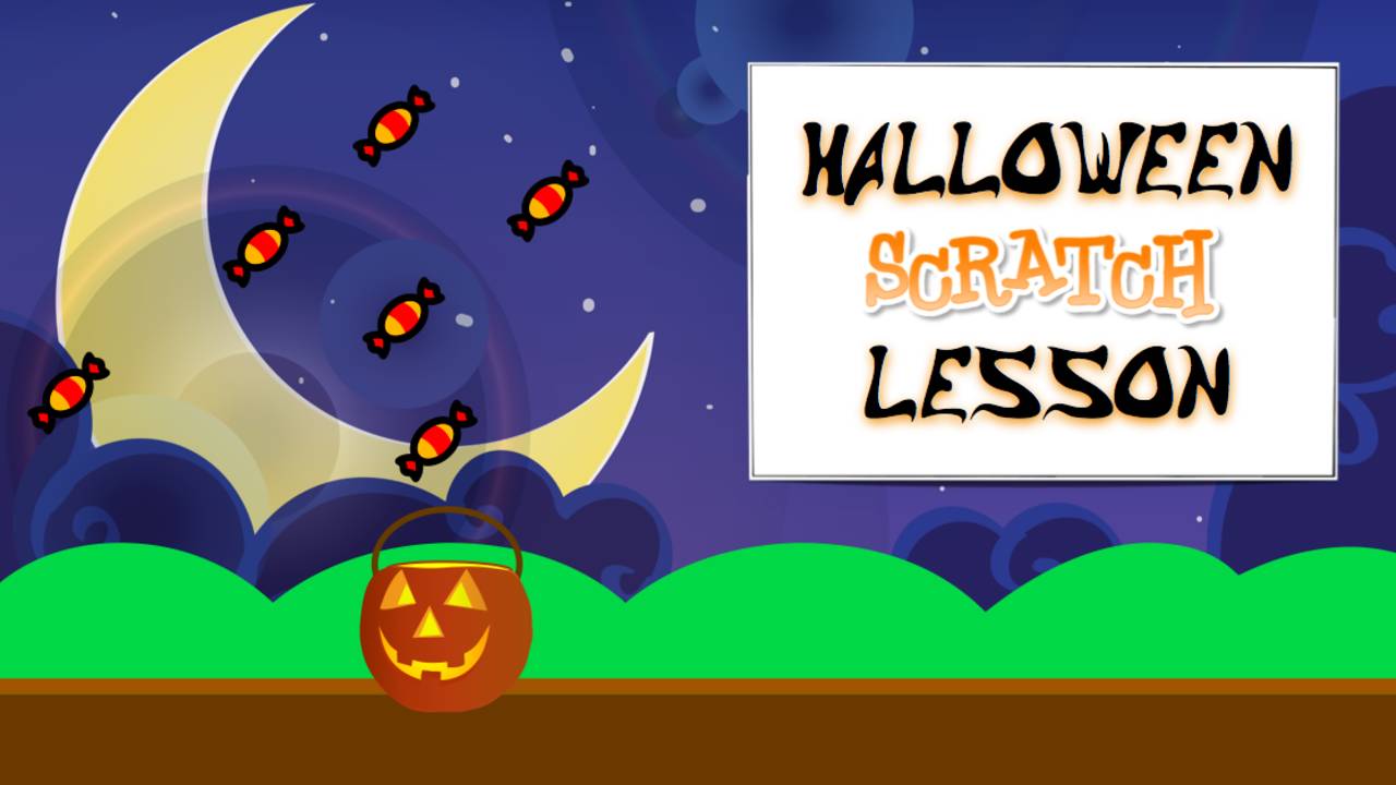 Free, Ready to Use, Halloween Scratch Lesson!