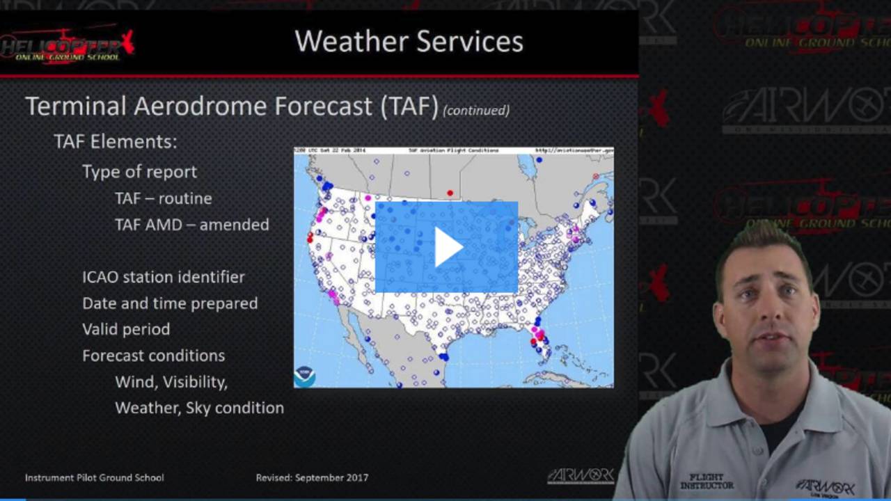 Terminal aerodrome Forecast (TAF)