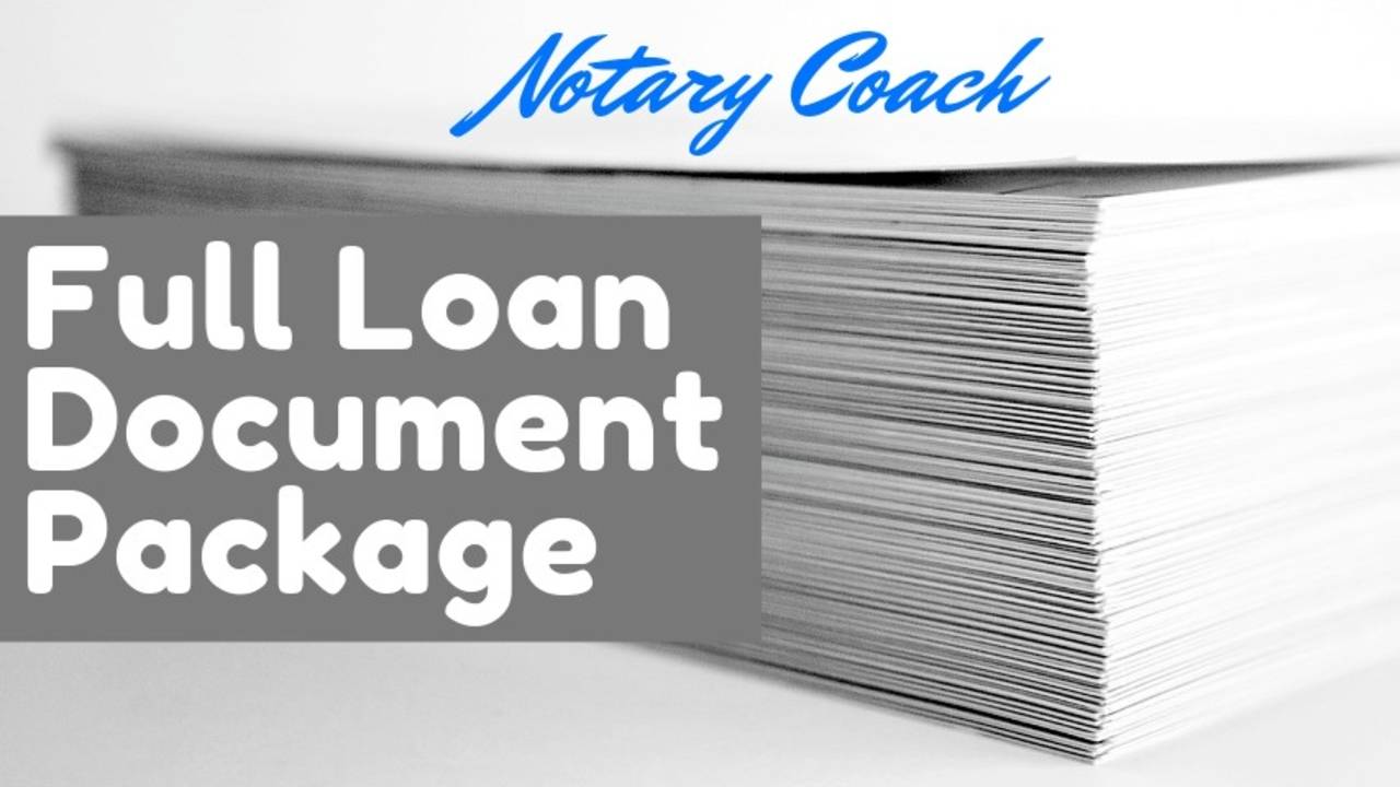 Full Loan Document Package