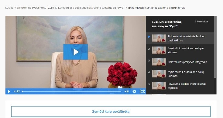 NEMOKAMAS KURSAS APIE SVETAINĖS KŪRIMĄ