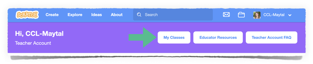 Coding with Scratch - Logging into your Scratch Student Account - scratch.mit.edu  