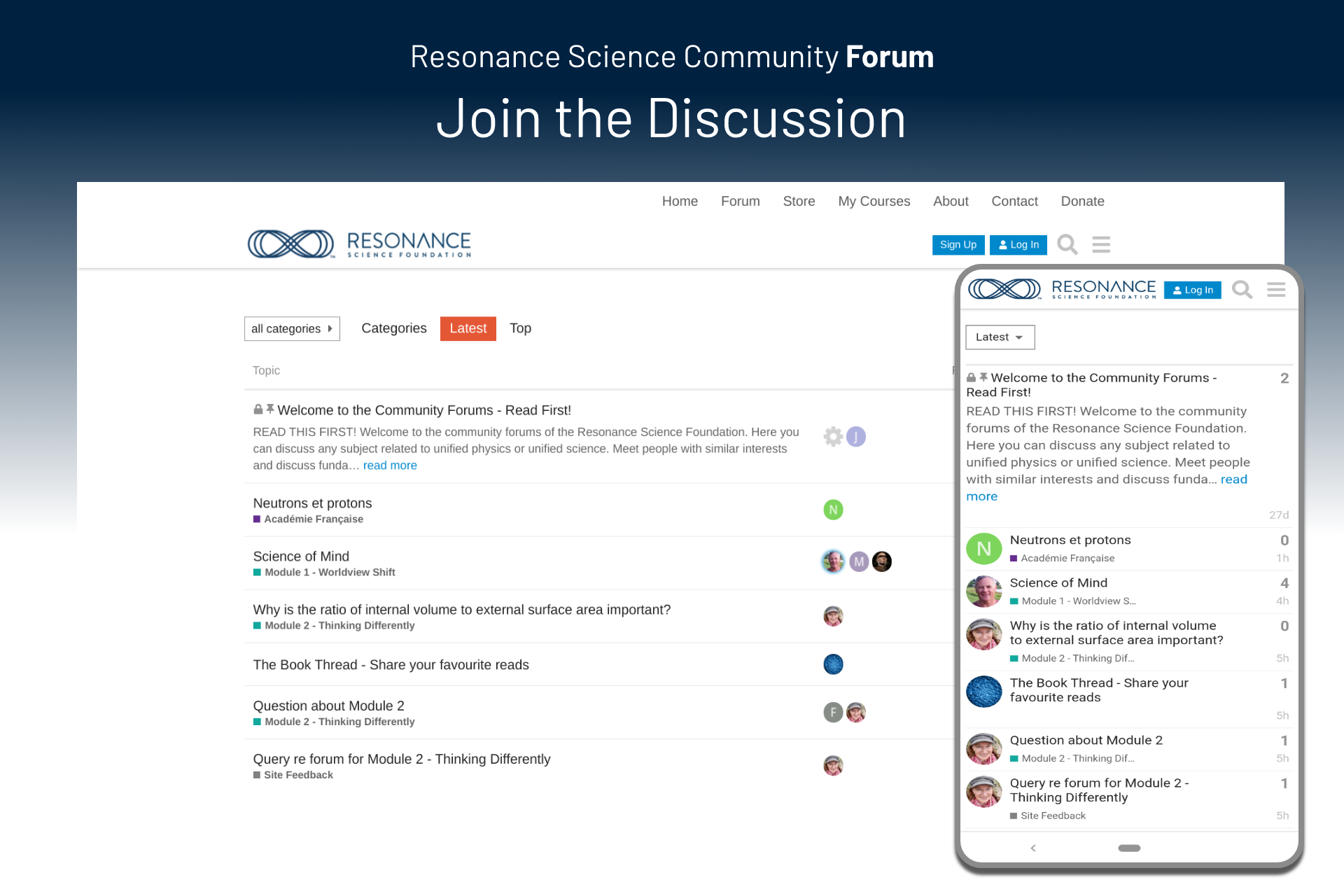 Resonance Science Community Forum. Join the discussion.
