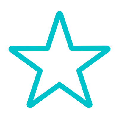 turquoise star icon