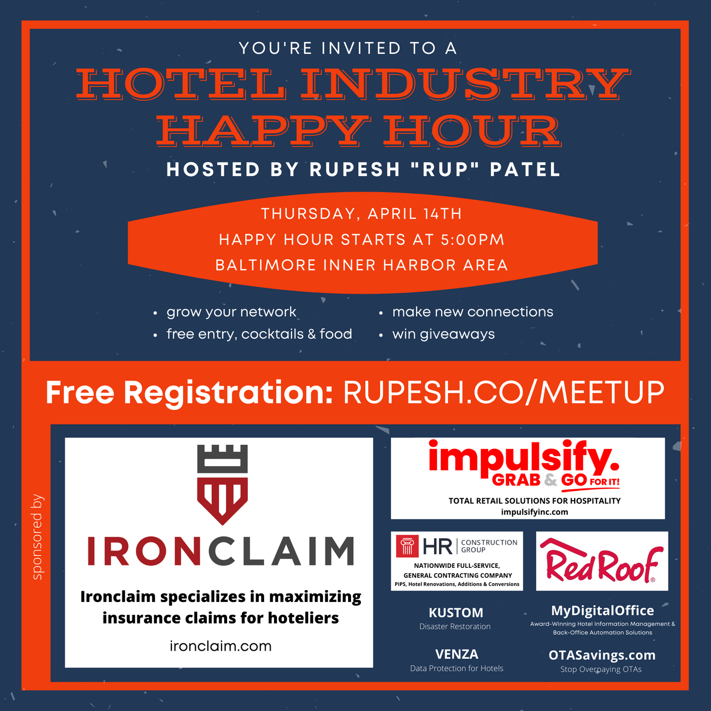 Rupesh's Hotel Happy Hour Events - Connect, Learn & Network