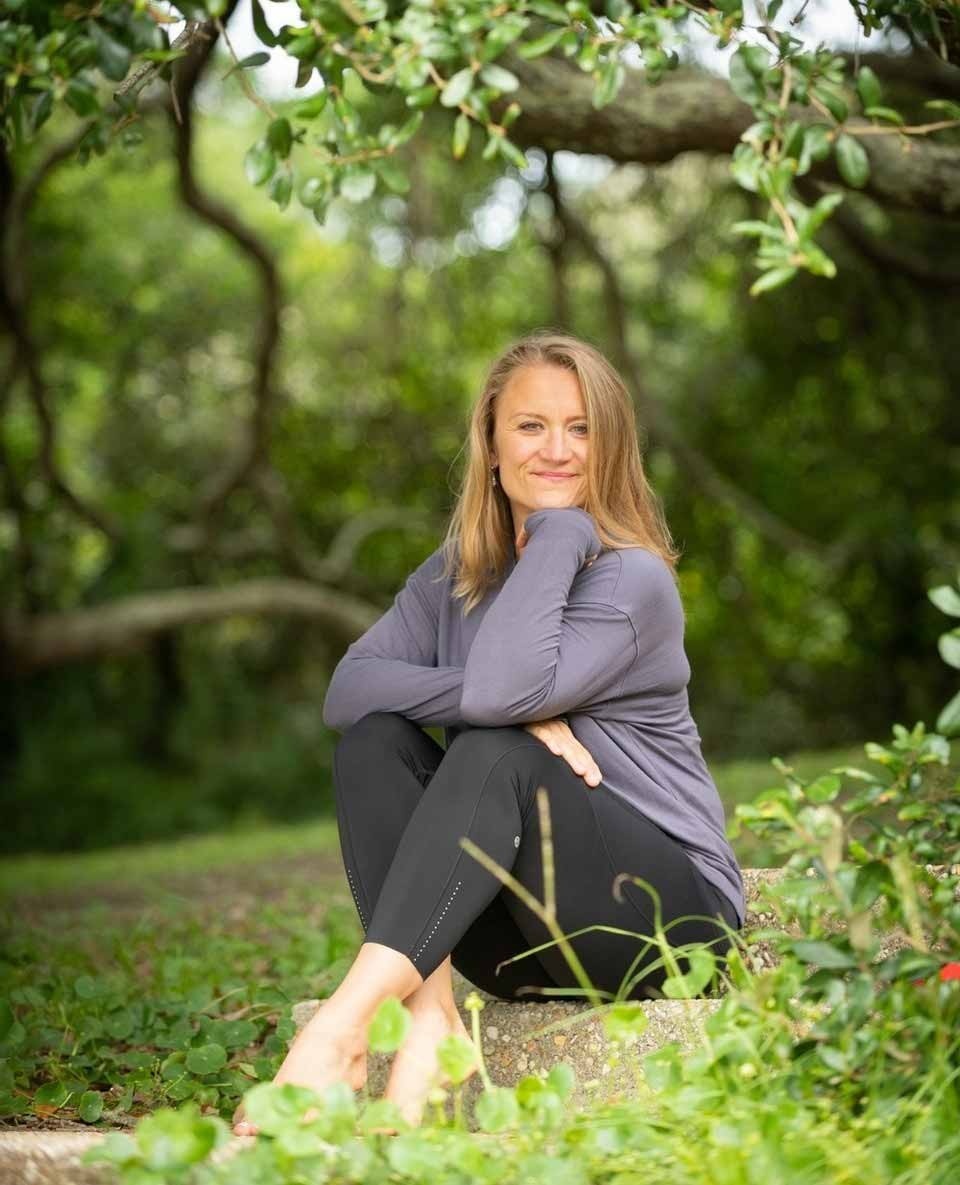 Happy Woman Relaxing Nature