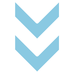 Down Arrow In Aqua Color