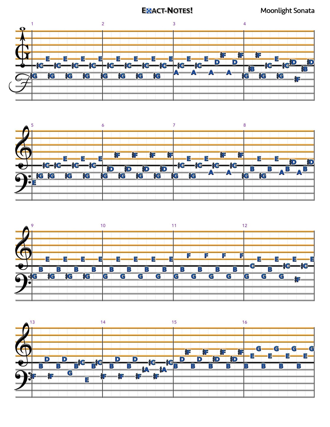 Moonlight Sonata Free Easy Intermediate Piano Sheet Music Sheet Music For Kids Opt In