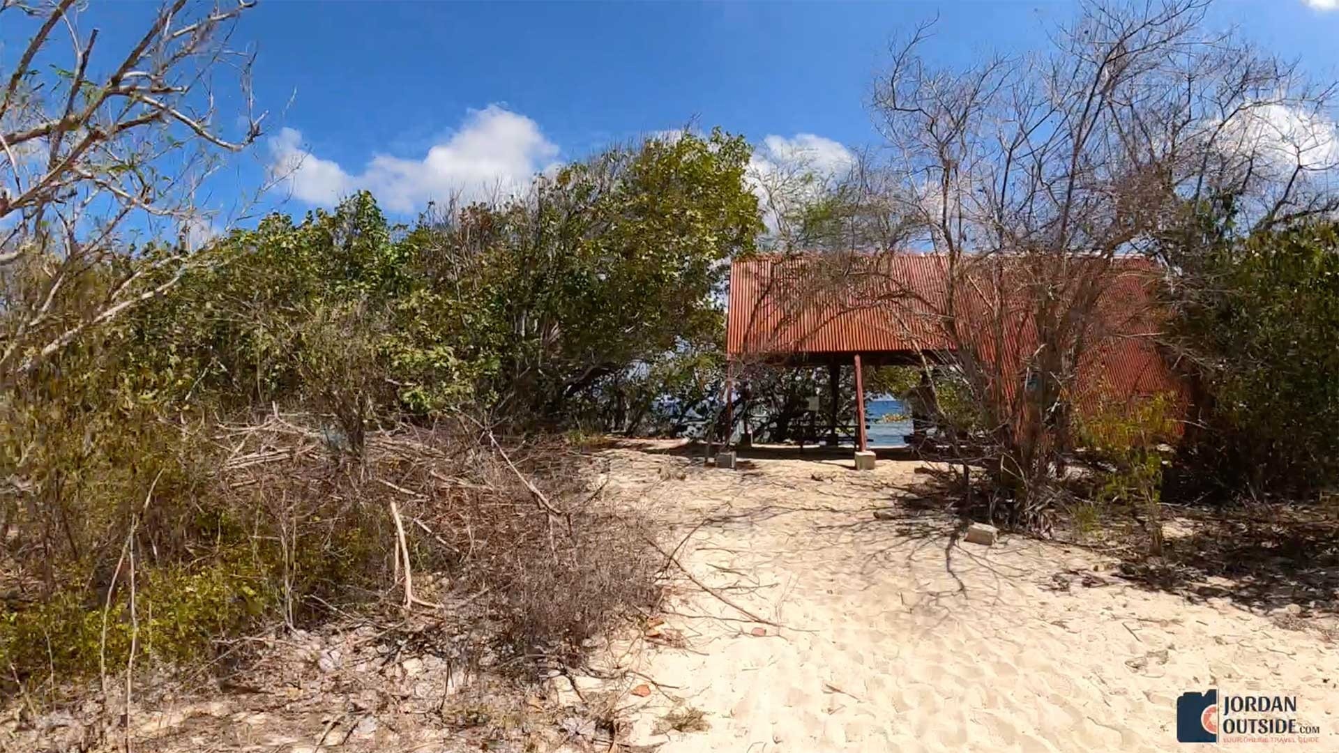 Red Pavilion at Jack's Bay Beach, St. Croix