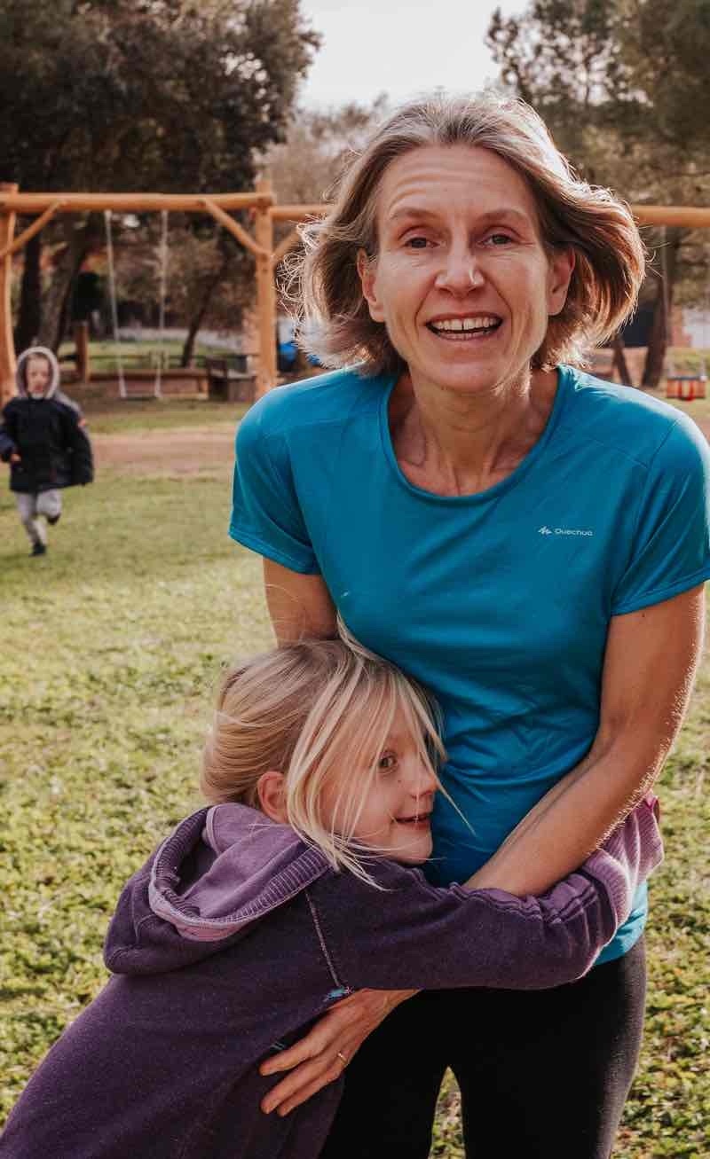 Dr Orlena playing with her daughter