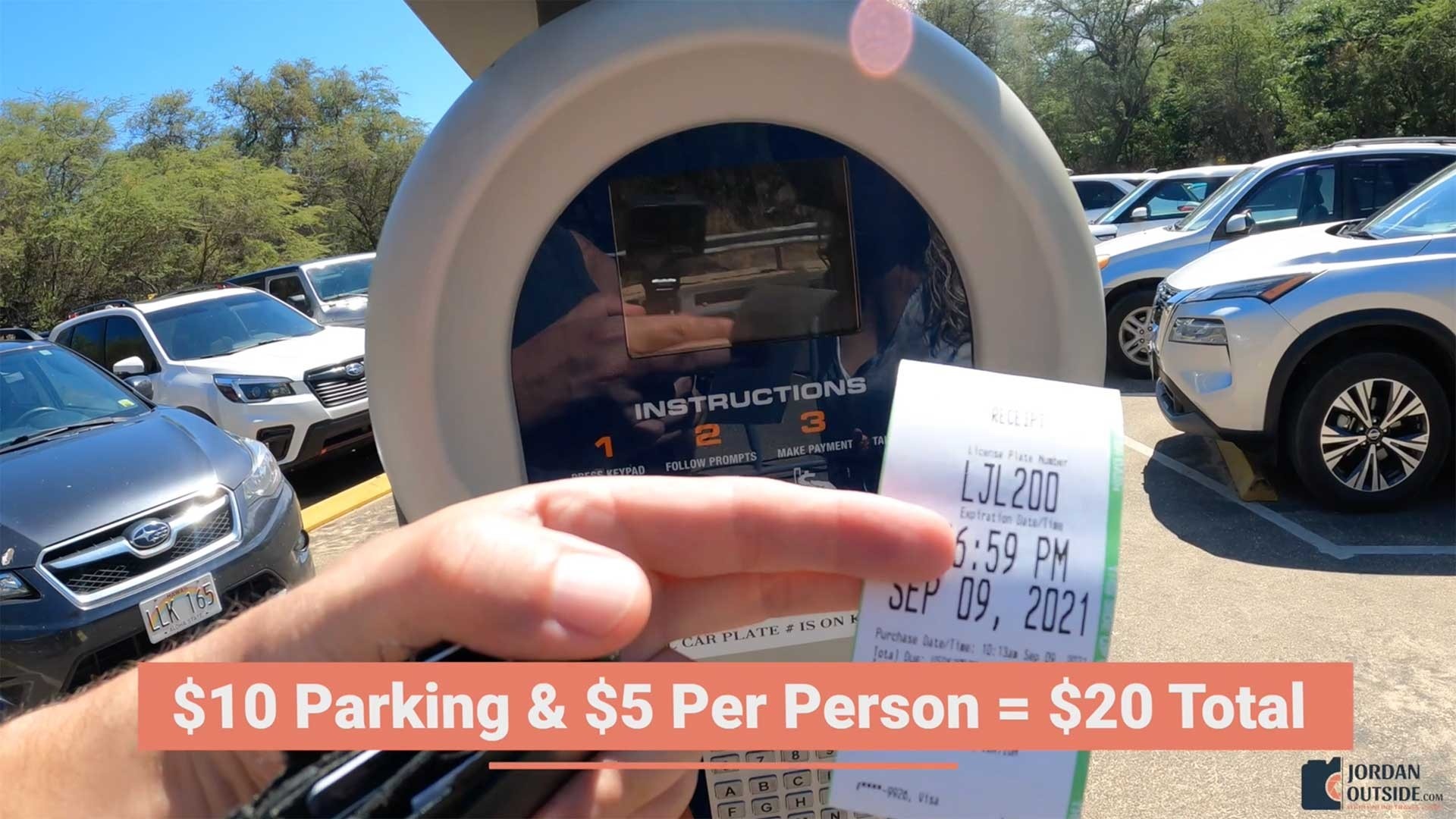 Parking Fees for Big Beach at Makena State Park