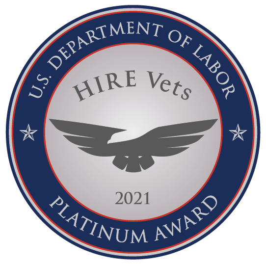 The PMO Squad has been awarded the Platinum Medallion by the HIRE Vets Program 