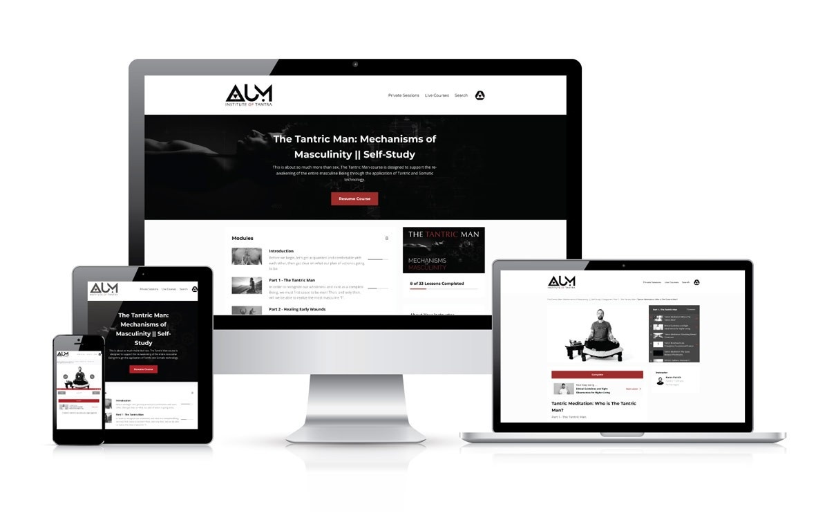 Tantra for men online course product mock up
