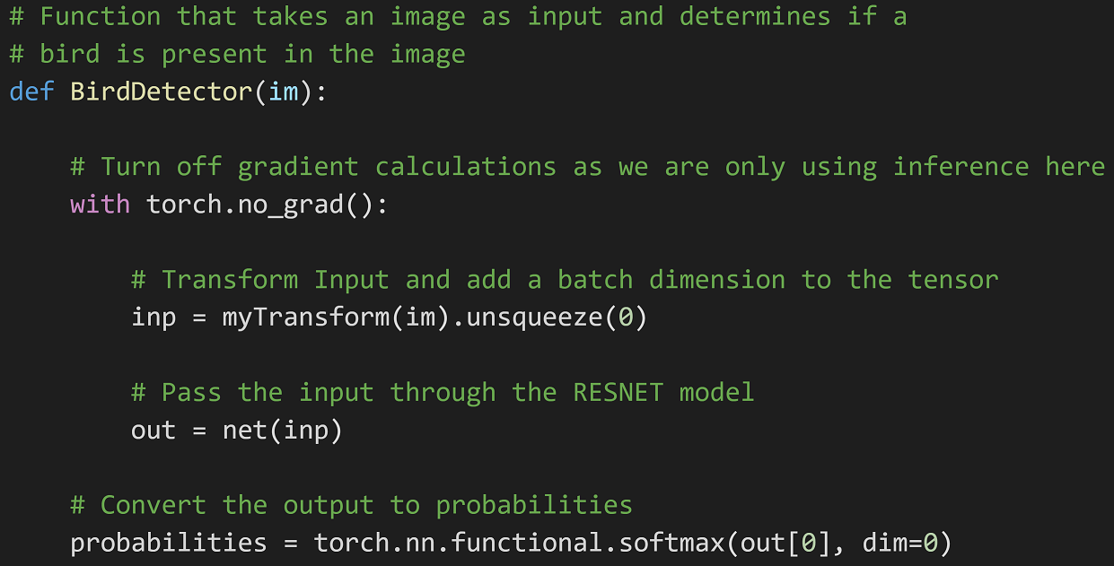 coding using the pytorch library