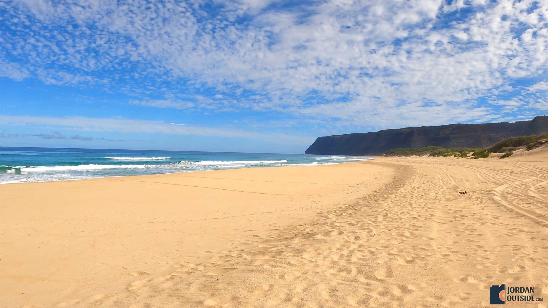 Polihale State Park Beach, Queen's Pond, Kauai, Hawaii